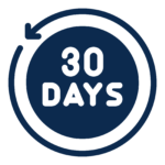 Icon shows the text 30 days with a circle and an arrow circling around it